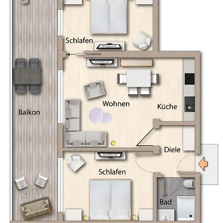Foerdeferien Bockholmwik Apartament Munkbrarup