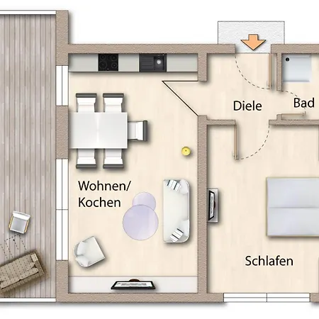 Fördeferien Bockholmwik Apartment *